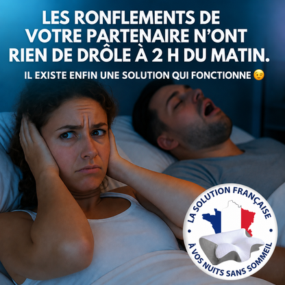 NeuroSleep™ Pro — Le seul oreiller conçu pour fonctionner avec NeuroAir : il maintient vos voies respiratoires dégagées pendant que les impulsions neuronales font leur travail.