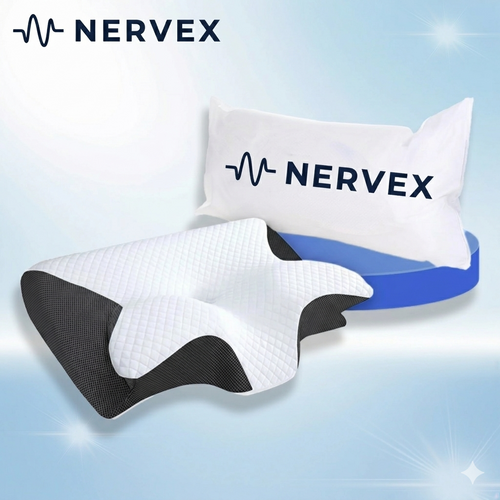 NeuroSleep™ Pro — Le seul oreiller conçu pour fonctionner avec NeuroAir : il maintient vos voies respiratoires dégagées pendant que les impulsions neuronales font leur travail.
